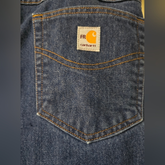 Carhartt FR Blue Jeans Size 38x36 - Picture 7 of 7